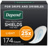 Depend Premium Incontinence Light Male Shields