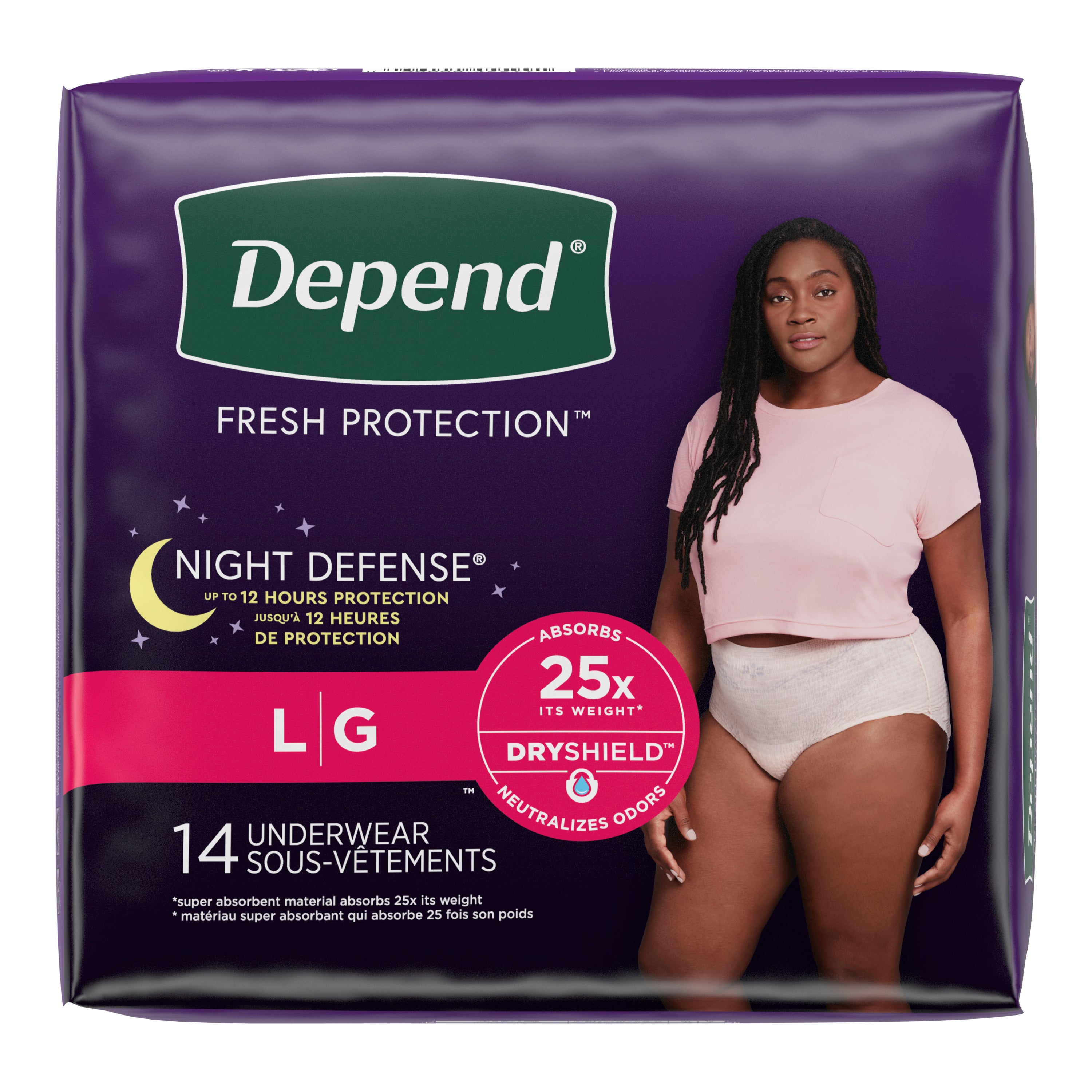 Depend Premium Night Defense Underwear for Women