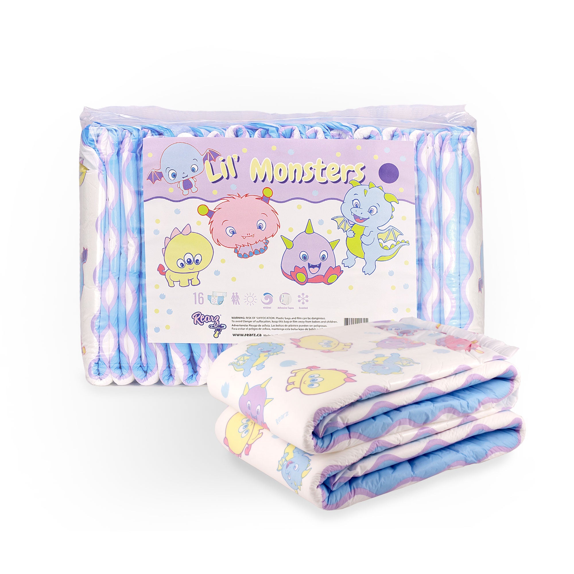 Rearz Lil' Monsters Adult Diapers