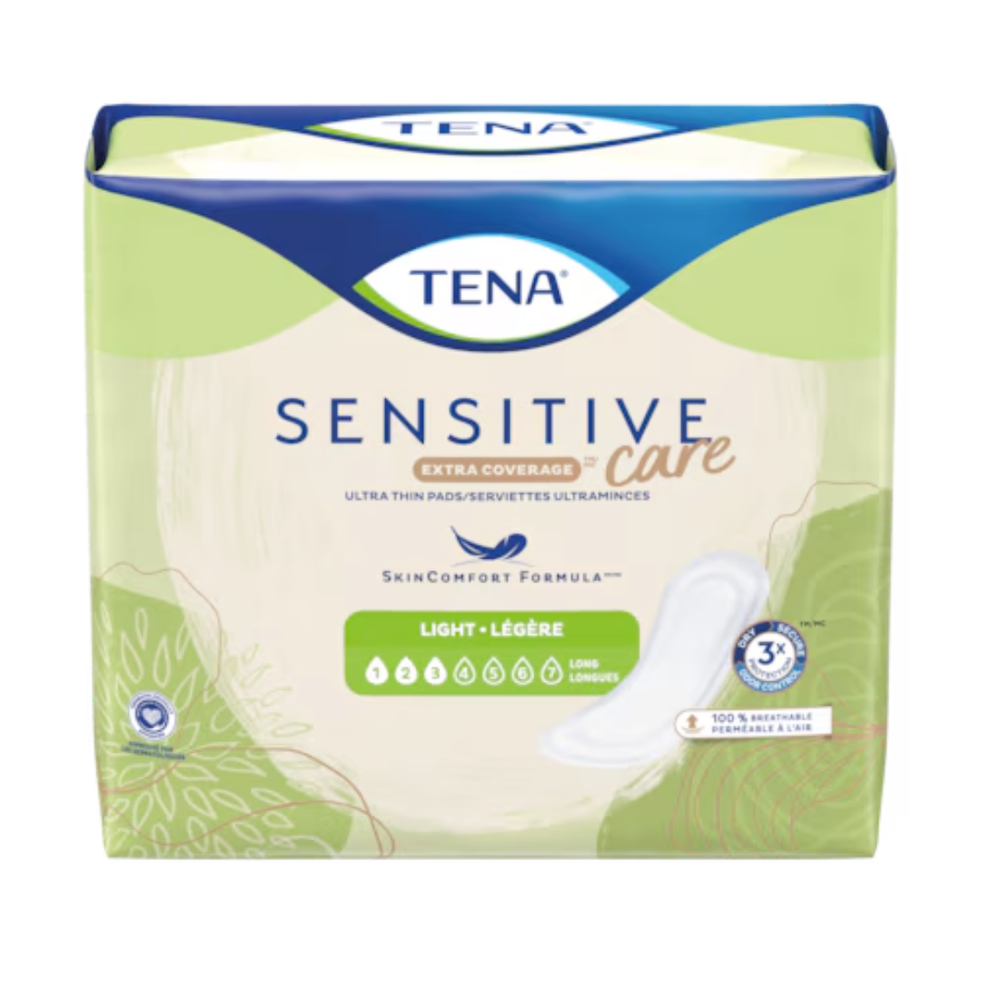 TENA Sensitive Care Extra Coverage Ultra Thin Light Pads